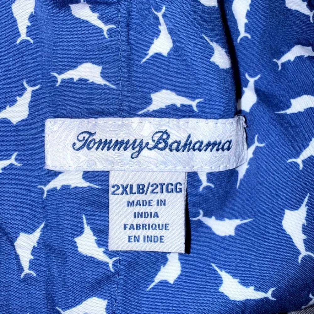 Tommy Bahama Mens 2XLB Oceanside Poplin Elastic Waist 10